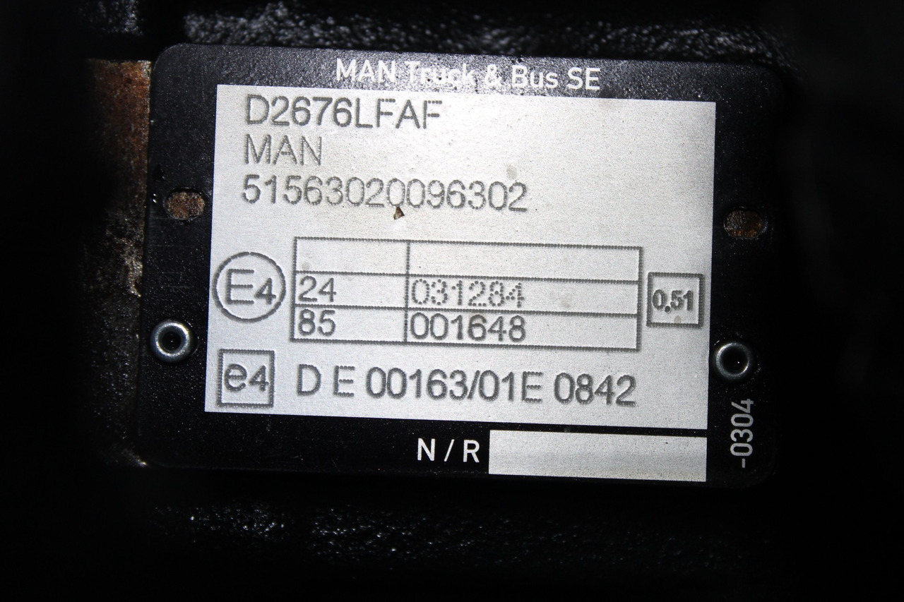 MOTOR MAN TGX TG3 D2676LFAF 510CP EURO 6 - محرك - شاحنة: صورة 5 MOTOR MAN TGX TG3 D2676LFAF 510CP EURO 6 - محرك - شاحنة: صورة 5