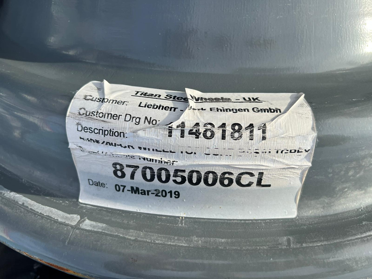 Liebherr Zubehör = Stahlfelgen für LTM Mobilkräne ab Baujahr 2016 - Typ 25-11.00/1,7 - موبايل كرين: صورة 5 Liebherr Zubehör = Stahlfelgen für LTM Mobilkräne ab Baujahr 2016 - Typ 25-11.00/1,7 - موبايل كرين: صورة 5