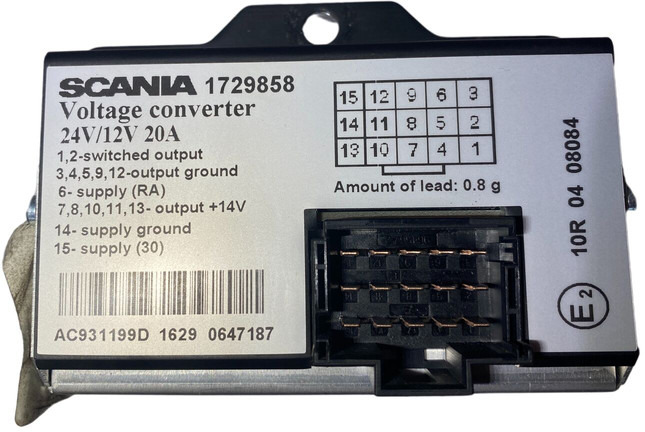 Scania - النظام الكهربائي: صورة 1 Scania - النظام الكهربائي: صورة 1