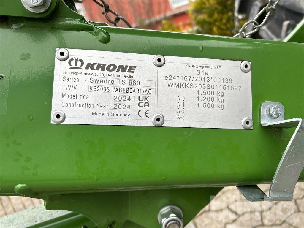 KRONE Swadro TS 680 (2024) - آلة تيبيس العشب/ آلة جمع العشب: صورة 5 KRONE Swadro TS 680 (2024) - آلة تيبيس العشب/ آلة جمع العشب: صورة 5