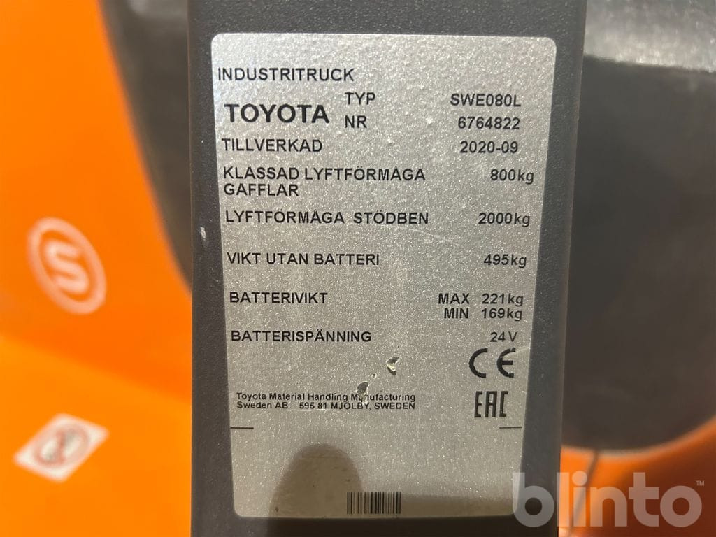 آلة التكديس Toyota SWE080L: صورة 18