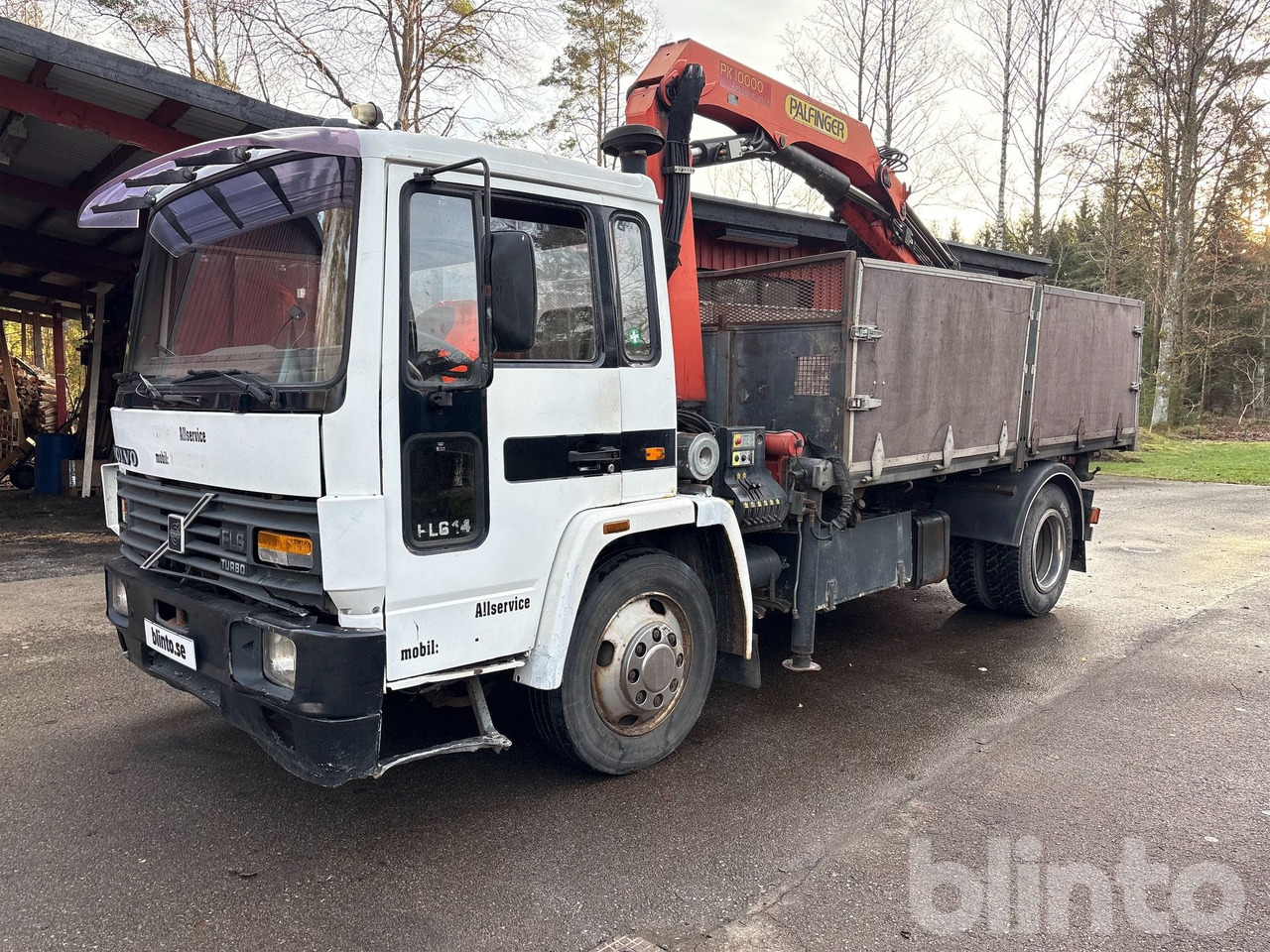 VOLVO FL614 4X2 - شاحنة قلاب, شاحنة كرين: صورة 1 VOLVO FL614 4X2 - شاحنة قلاب, شاحنة كرين: صورة 1