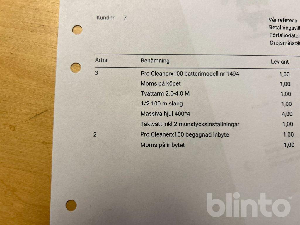 ماكينة تنظيف Washpower Pro Cleanerx100 Batterimodell: صورة 34 ماكينة تنظيف Washpower Pro Cleanerx100 Batterimodell: صورة 34
