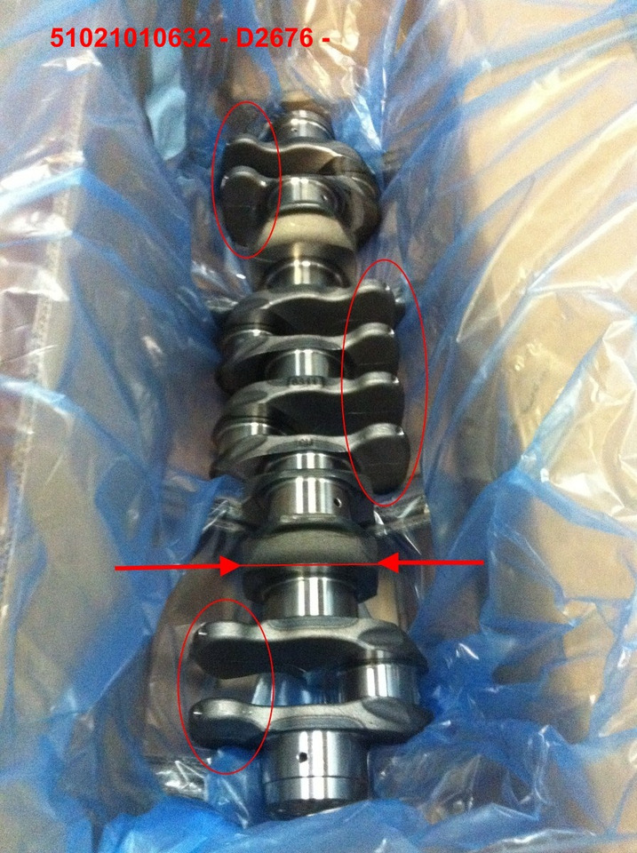 ALBERO MOTORE MAN D2066 - D2676 - عمود الكرنك: صورة 2 ALBERO MOTORE MAN D2066 - D2676 - عمود الكرنك: صورة 2