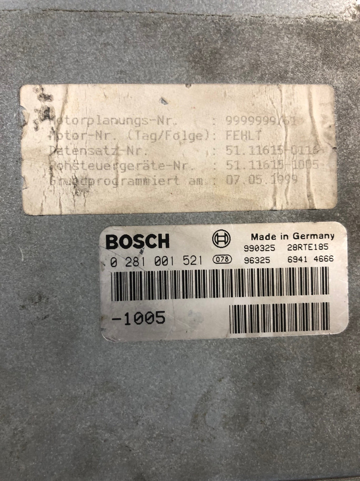 CENTRALINA EDC - RIF. BOSCH 0281001521 - 0281001468 - RIF. MAN 51116157105 - 51116157115 - وحدة تحكم الكتروني: صورة 2 CENTRALINA EDC - RIF. BOSCH 0281001521 - 0281001468 - RIF. MAN 51116157105 - 51116157115 - وحدة تحكم الكتروني: صورة 2