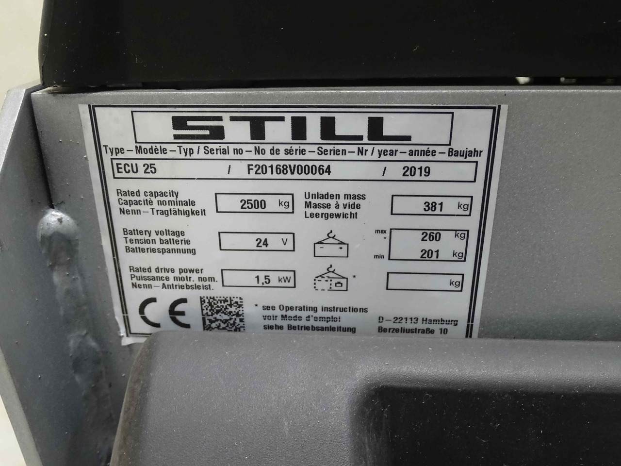 Still ECU25/1800MM - شاحنة باليت: صورة 5 Still ECU25/1800MM - شاحنة باليت: صورة 5