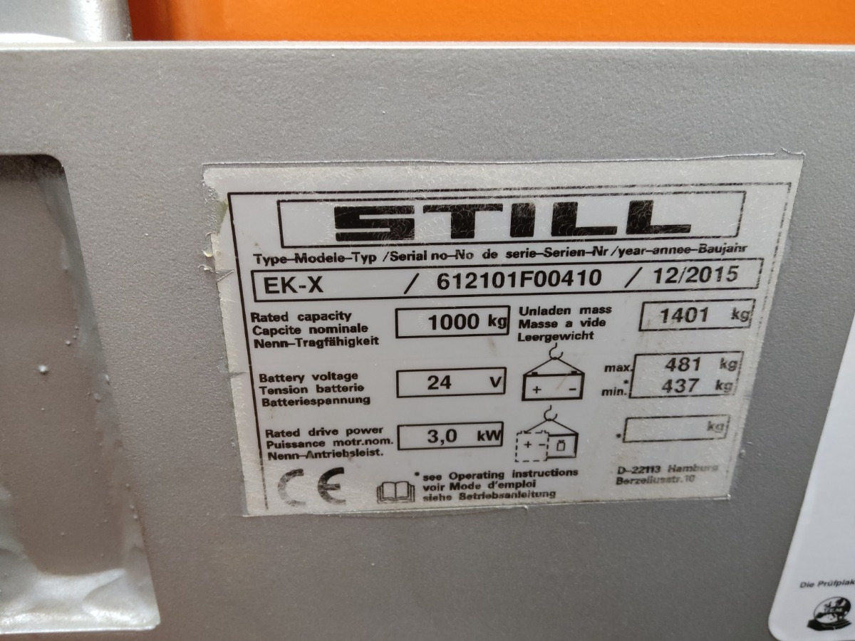 Still EK-X/900MM - آلة إعداد الطلب: صورة 5 Still EK-X/900MM - آلة إعداد الطلب: صورة 5