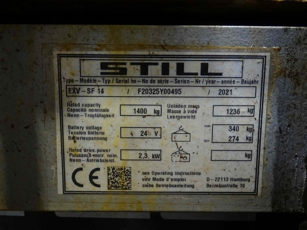 Still EXV-SF14/TK - آلة التكديس: صورة 5 Still EXV-SF14/TK - آلة التكديس: صورة 5