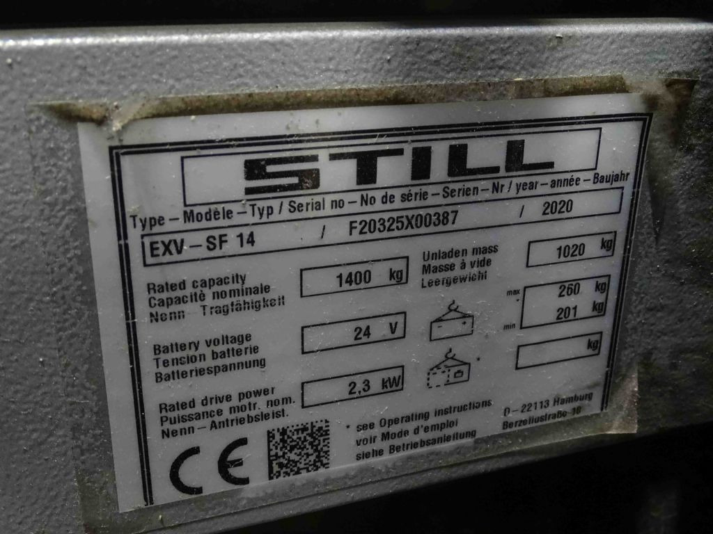 Still EXV-SF14 - آلة التكديس: صورة 5 Still EXV-SF14 - آلة التكديس: صورة 5