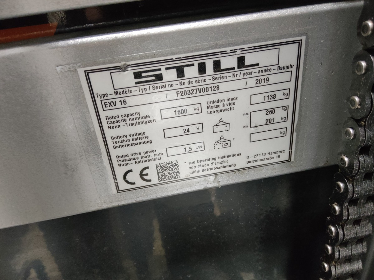 Still EXV16/BATT.NEU - آلة التكديس: صورة 5 Still EXV16/BATT.NEU - آلة التكديس: صورة 5