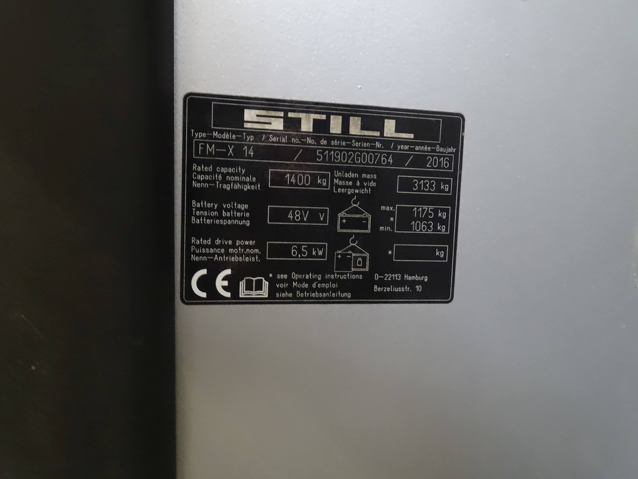 Still FM-X14 - شاحنة مناوِلة: صورة 5 Still FM-X14 - شاحنة مناوِلة: صورة 5