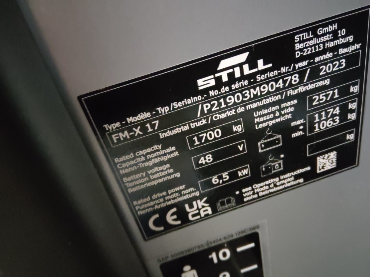 Still FM-X17 - شاحنة مناوِلة: صورة 5 Still FM-X17 - شاحنة مناوِلة: صورة 5