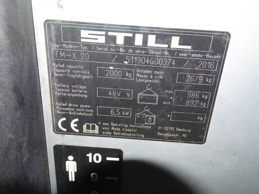 Still FM-X20 - شاحنة مناوِلة: صورة 5 Still FM-X20 - شاحنة مناوِلة: صورة 5