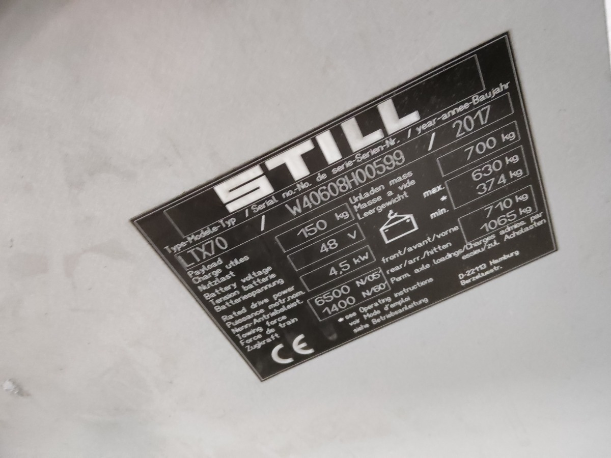 Still LTX70 - جرار السحب الكهربائي: صورة 5 Still LTX70 - جرار السحب الكهربائي: صورة 5