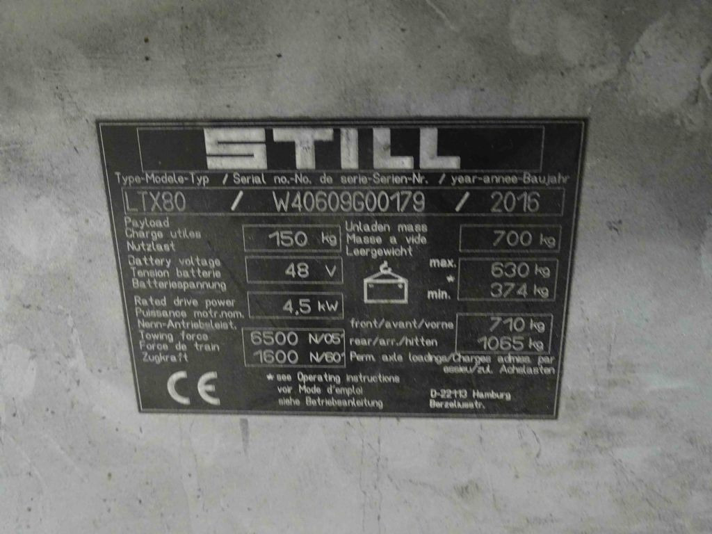Still LTX80 - جرار السحب الكهربائي: صورة 5 Still LTX80 - جرار السحب الكهربائي: صورة 5