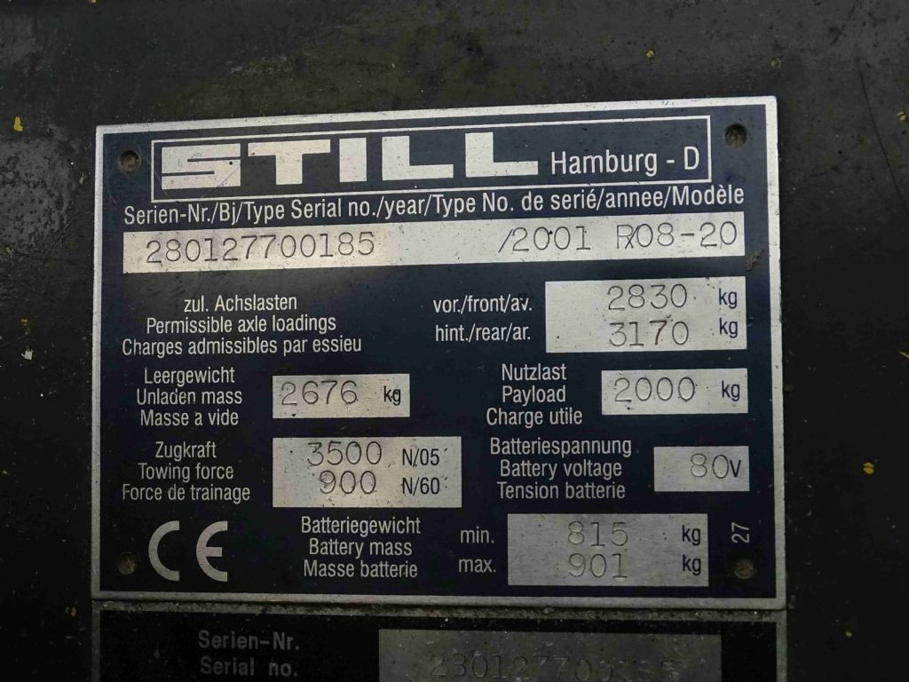 Still R08-20 - جرار السحب الكهربائي: صورة 5 Still R08-20 - جرار السحب الكهربائي: صورة 5
