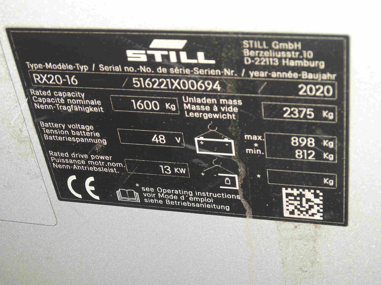 Still RX20-16 - رافعة شوكية كهربائية: صورة 5 Still RX20-16 - رافعة شوكية كهربائية: صورة 5