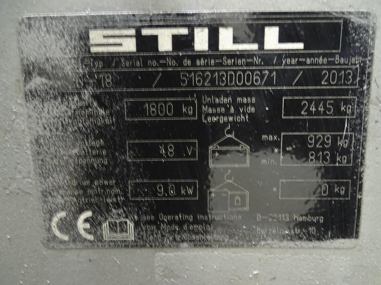 رافعة شوكية كهربائية Still RX20-18: صورة 9 رافعة شوكية كهربائية Still RX20-18: صورة 9