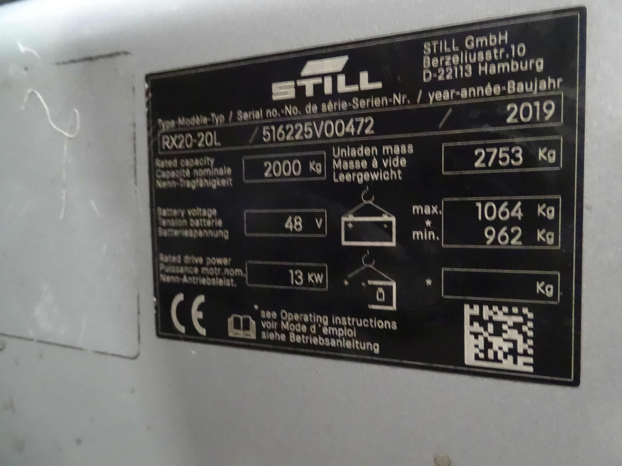 رافعة شوكية كهربائية Still RX20-20/LIION: صورة 9