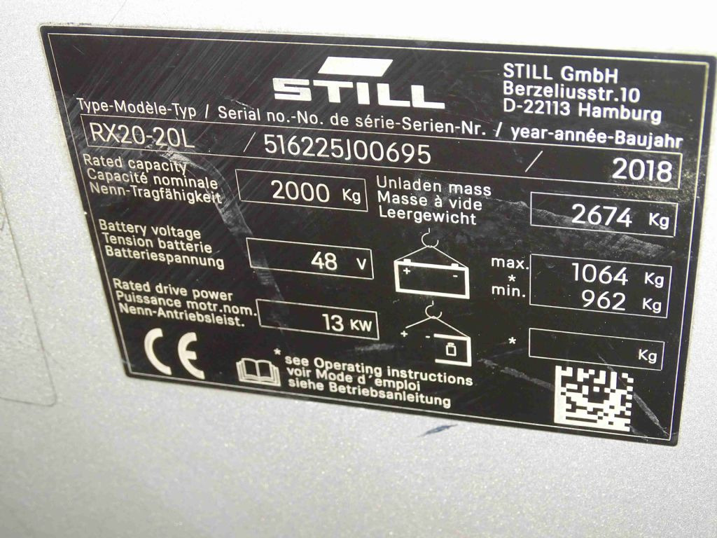 Still RX20-20L - رافعة شوكية كهربائية: صورة 5 Still RX20-20L - رافعة شوكية كهربائية: صورة 5