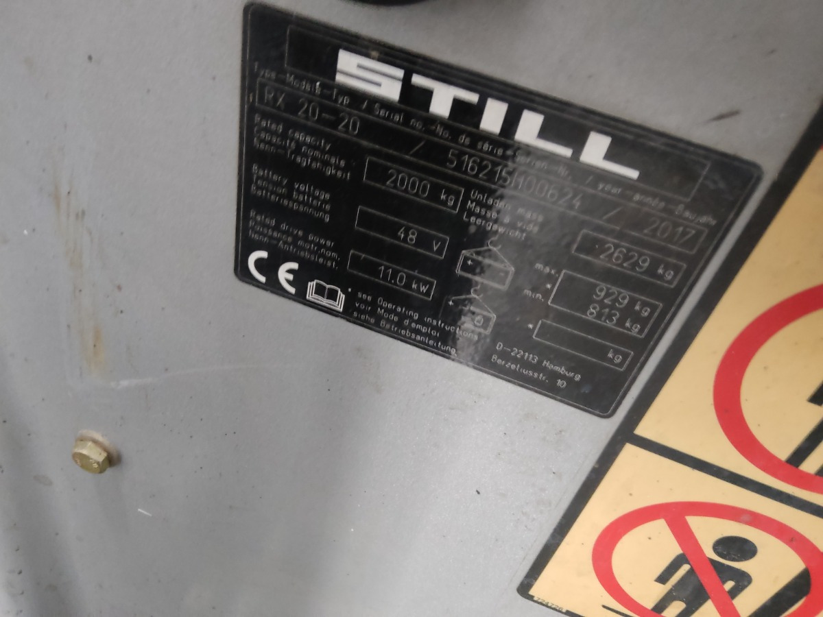 Still RX20-20 - رافعة شوكية كهربائية: صورة 5 Still RX20-20 - رافعة شوكية كهربائية: صورة 5