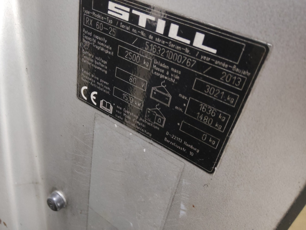 رافعة شوكية كهربائية Still RX60-25: صورة 9