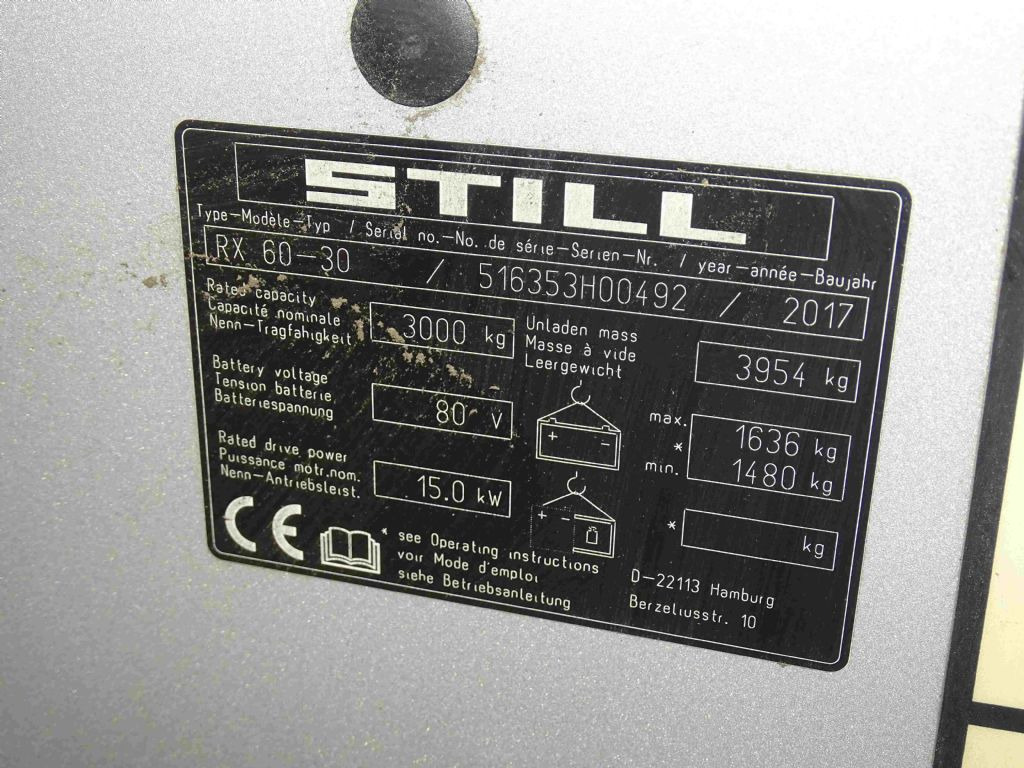 Still RX60-30 - رافعة شوكية كهربائية: صورة 5 Still RX60-30 - رافعة شوكية كهربائية: صورة 5