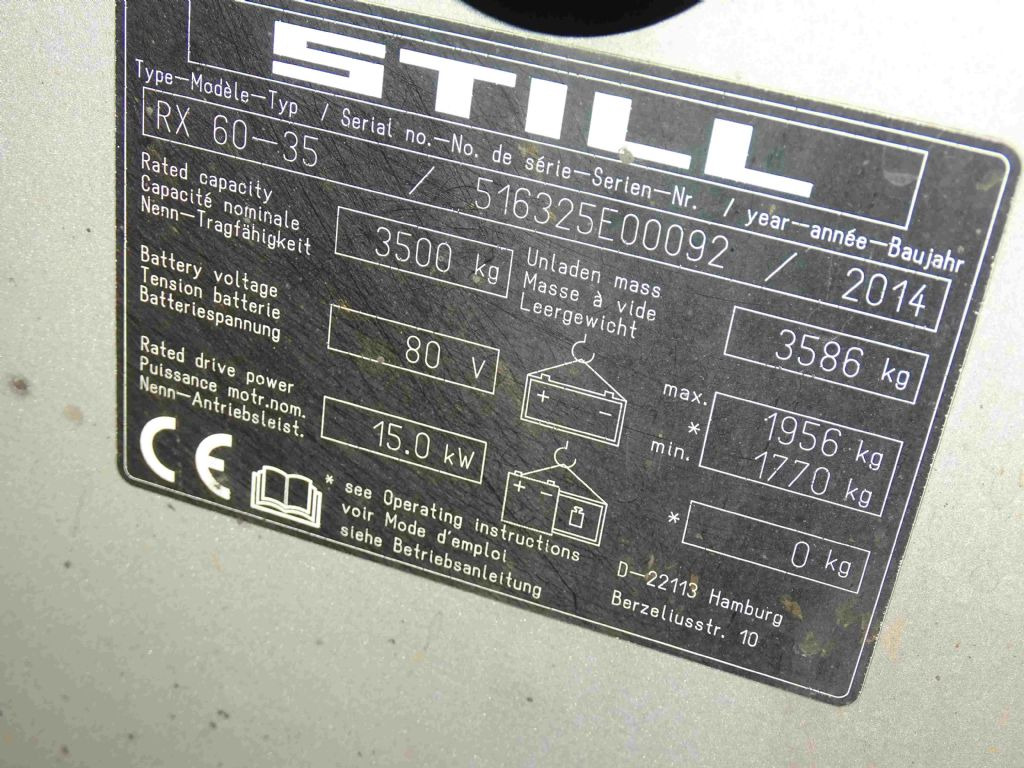 Still RX60-35 - رافعة شوكية كهربائية: صورة 5 Still RX60-35 - رافعة شوكية كهربائية: صورة 5