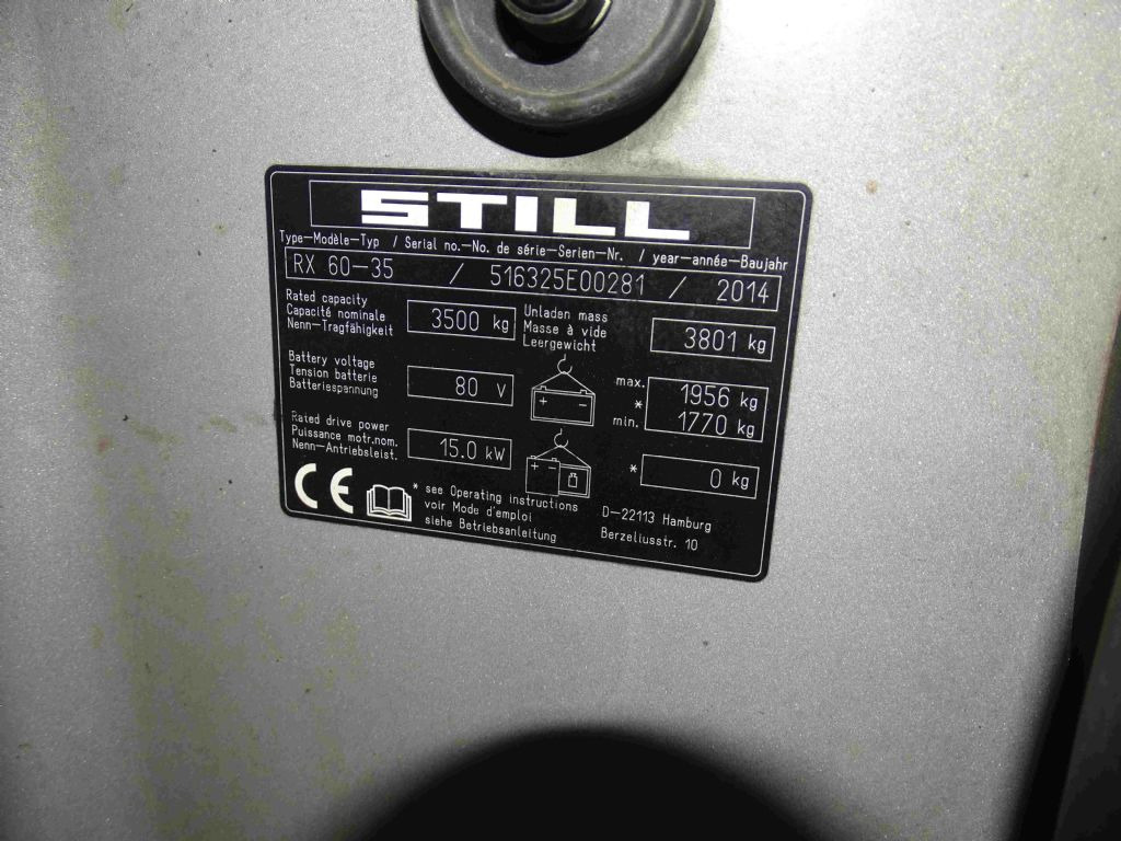 Still RX60-35 - رافعة شوكية كهربائية: صورة 5 Still RX60-35 - رافعة شوكية كهربائية: صورة 5