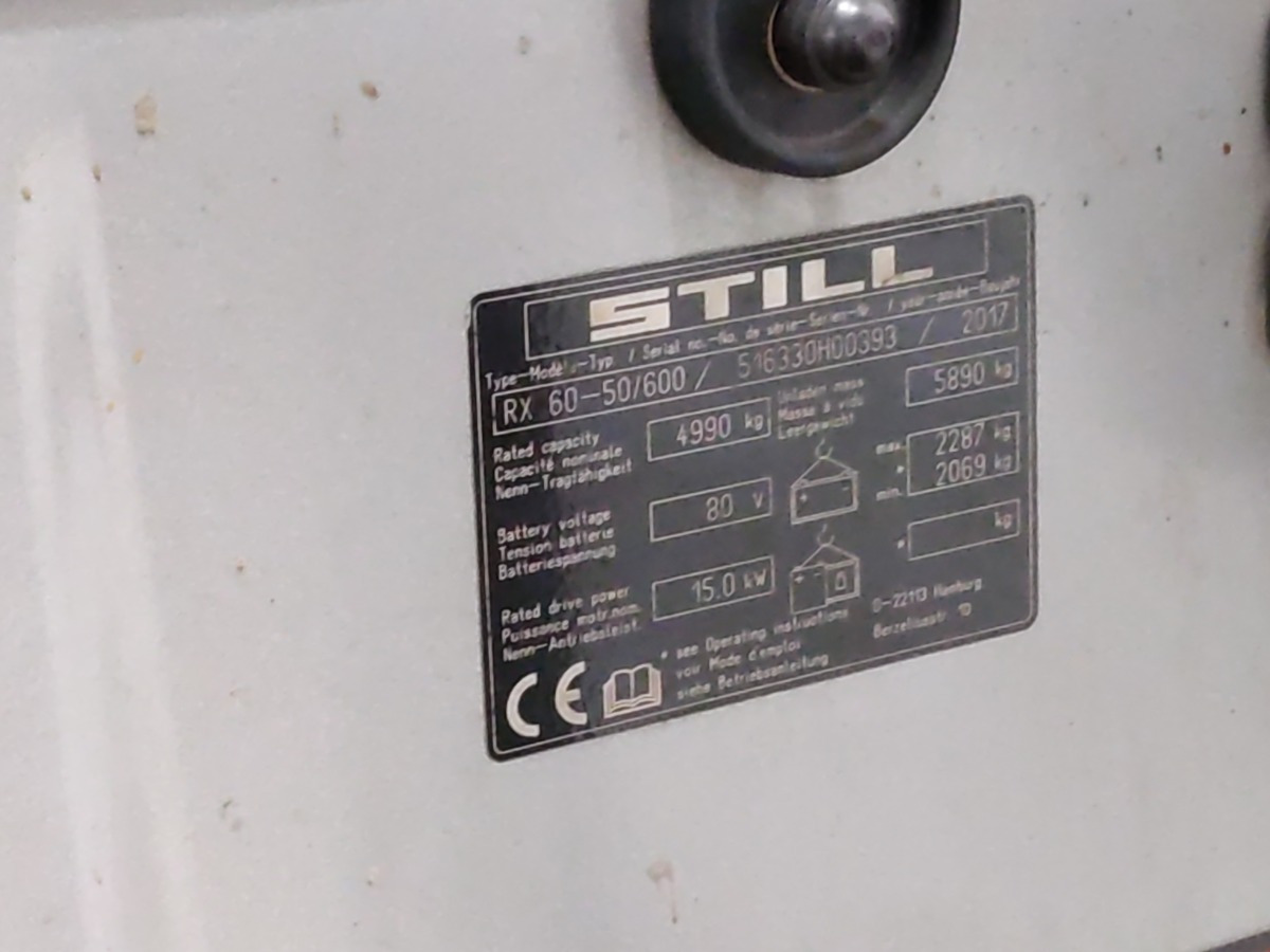 Still RX60-50/600 - رافعة شوكية كهربائية: صورة 5 Still RX60-50/600 - رافعة شوكية كهربائية: صورة 5