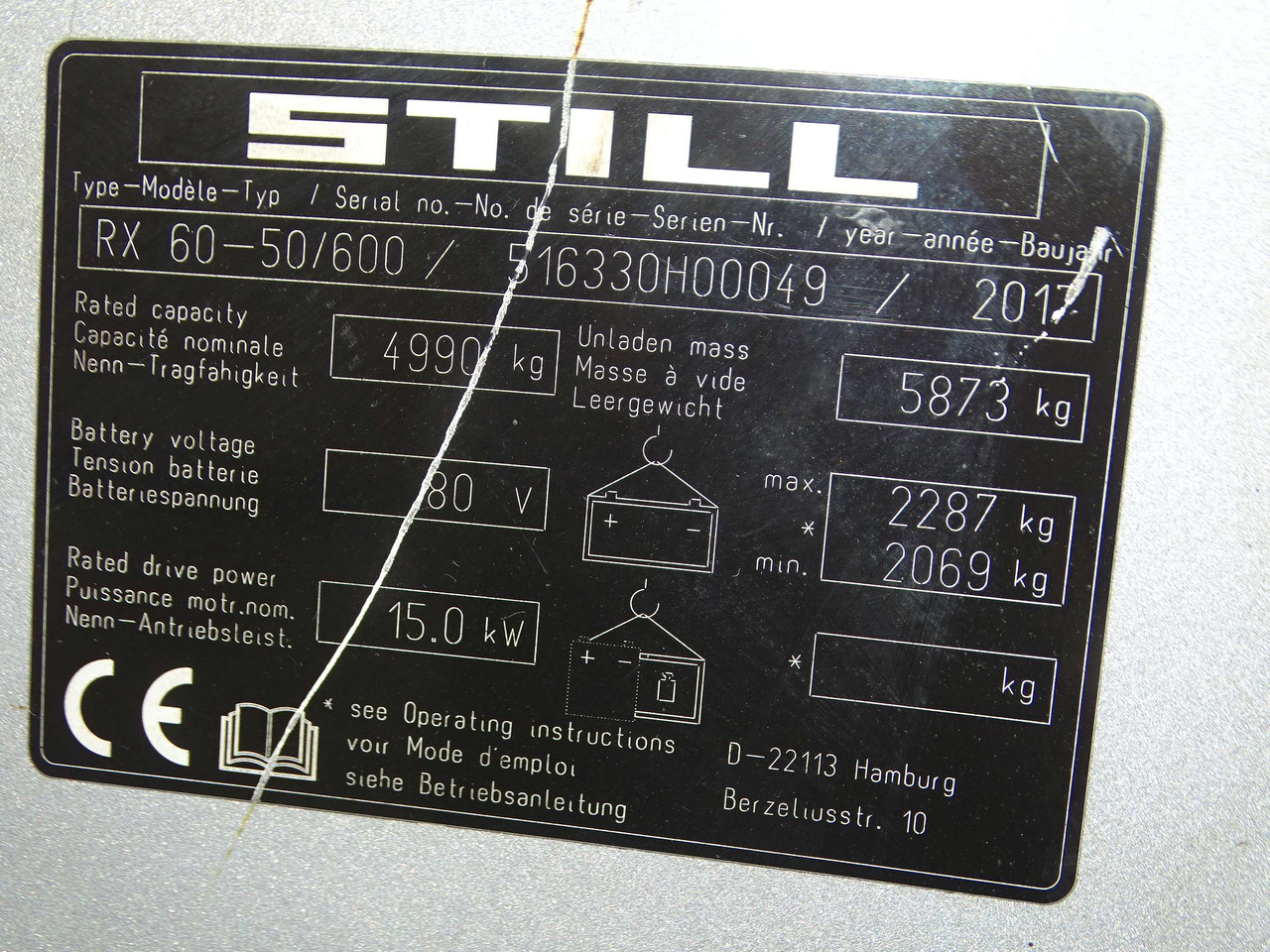 Still RX60-50/600 - رافعة شوكية كهربائية: صورة 5 Still RX60-50/600 - رافعة شوكية كهربائية: صورة 5