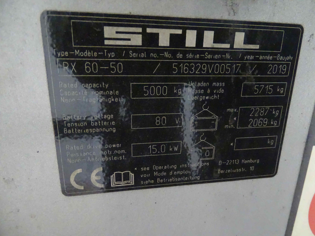 رافعة شوكية كهربائية Still RX60-50: صورة 6