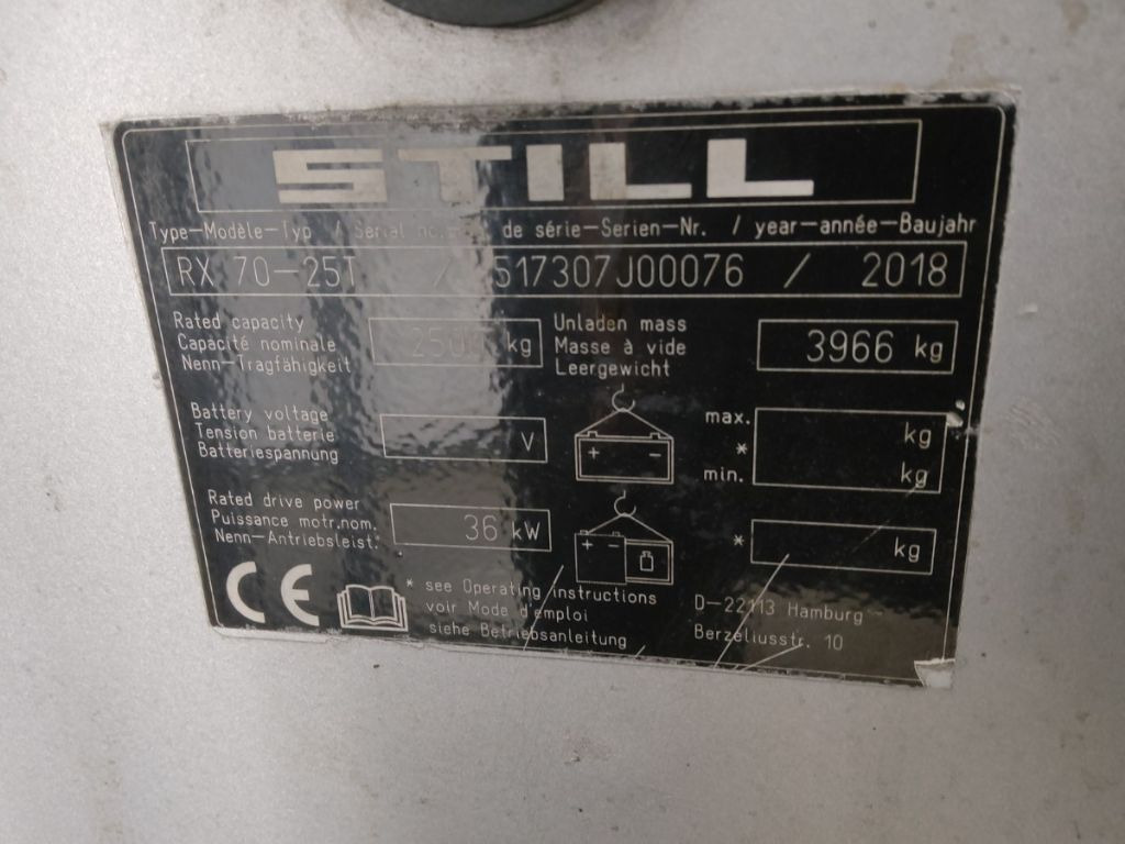 رافعة شوكية Still RX70-25T: صورة 9