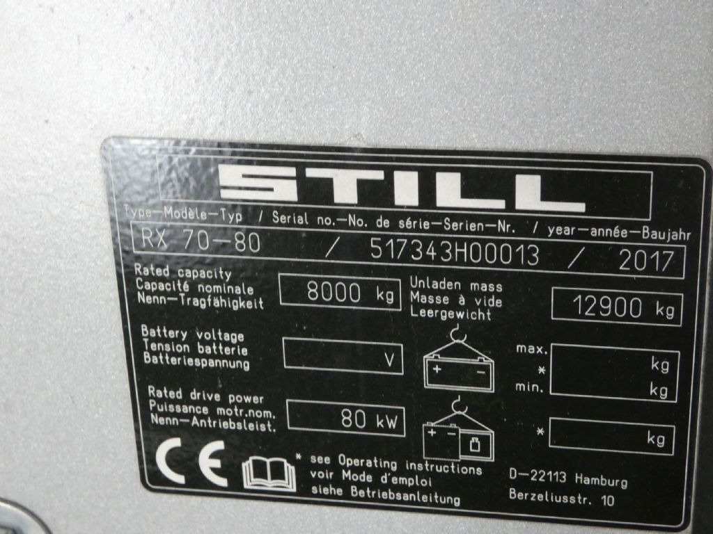 Still RX70-80 - رافعة شوكية ديزل: صورة 5 Still RX70-80 - رافعة شوكية ديزل: صورة 5