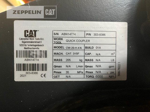 Cat Primärprodukte Kompo - قارنة توصيل هيدروليكي - آلات البناء: صورة 2 Cat Primärprodukte Kompo - قارنة توصيل هيدروليكي - آلات البناء: صورة 2