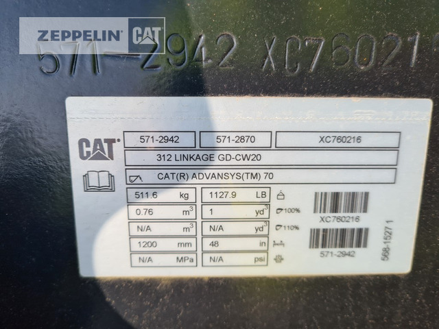 Cat TL1200 CW20 - بكت حفار - آلات البناء: صورة 4 Cat TL1200 CW20 - بكت حفار - آلات البناء: صورة 4