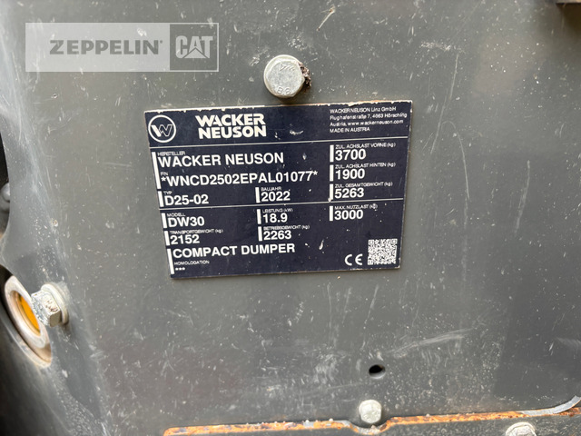 Wacker DW30 - شاحنة قلاب مفصلية: صورة 2 Wacker DW30 - شاحنة قلاب مفصلية: صورة 2