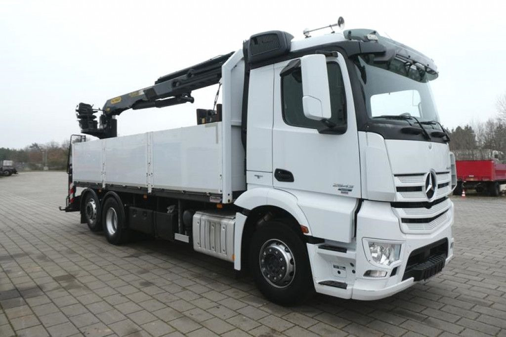 Mercedes-Benz Antos 2543 L/6x2 Pritsche Heckkran - شاحنات مسطحة, شاحنة كرين: صورة 3 Mercedes-Benz Antos 2543 L/6x2 Pritsche Heckkran - شاحنات مسطحة, شاحنة كرين: صورة 3