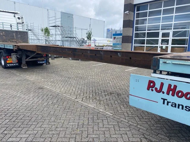 Floor robuuste vlakke oplegger ,uitschuifbaar, ,stuurassen, 20 mtr met stalen bodem/frame. kranenprofiel. - نصف مقطورة مسطحة: صورة 2 Floor robuuste vlakke oplegger ,uitschuifbaar, ,stuurassen, 20 mtr met stalen bodem/frame. kranenprofiel. - نصف مقطورة مسطحة: صورة 2