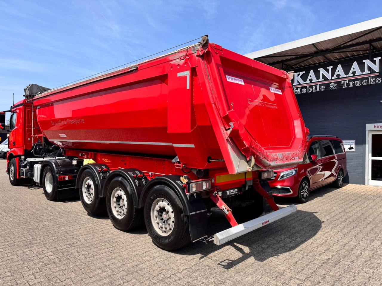 Kempf SKM 35/3 Alu Mulde ca.28m³ el. Verdeck 5.020Kg - قلابة نصف مقطورة نصف مقطورة قلابة: صورة 2 Kempf SKM 35/3 Alu Mulde ca.28m³ el. Verdeck 5.020Kg - قلابة نصف مقطورة نصف مقطورة قلابة: صورة 2