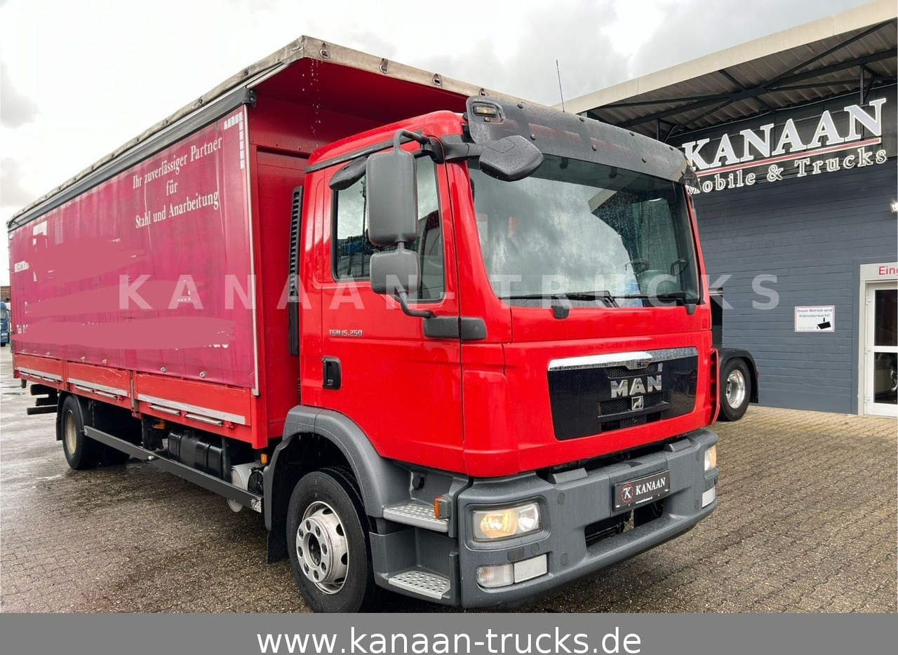 MAN TGM 15.250 Spezial Aufbau Langmaterial 7,5m - شاحنة ستارة: صورة 1 MAN TGM 15.250 Spezial Aufbau Langmaterial 7,5m - شاحنة ستارة: صورة 1